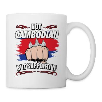 Pas cambodgien mais touristique de voyage de soutien - Mug blanc - blanc - Droite