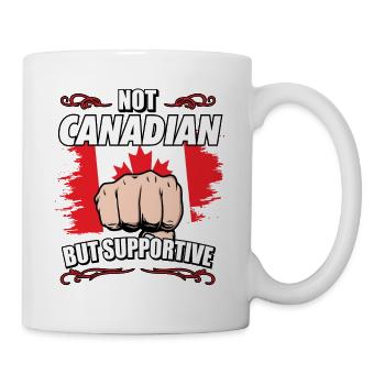 Not Canadian But Supportive Travel Tourist - Mug - white - Right
