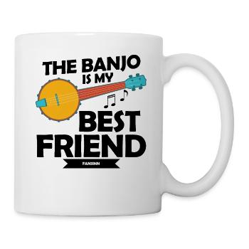 Banjo-Liebhaber - Tasse - Weiß - Rechts
