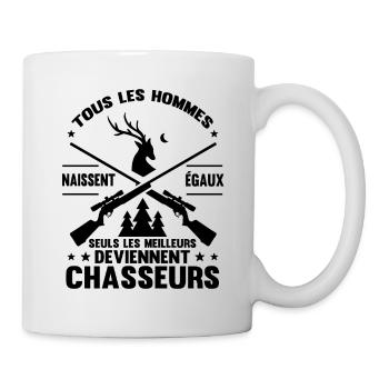 Chasseur Homme Humour Chasse - Mug blanc - blanc - Droite