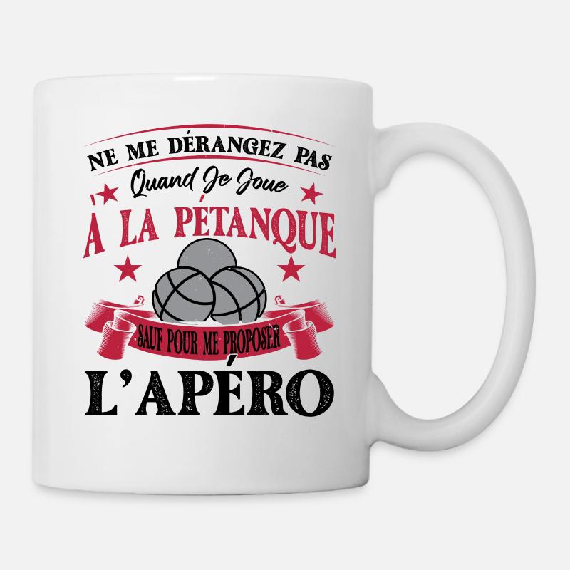 Pétanqueur Slogan Pétanque - Mug blanc - blanc