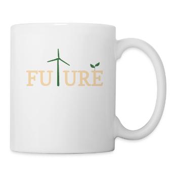 Énergie éolienne Éolienne Protection de l’environnement Énergie Électricité - Mug blanc - blanc - Droite
