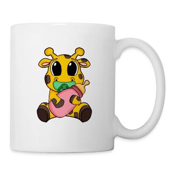 Baby Giraffe Motiv - Tasse - Weiß - Rechts
