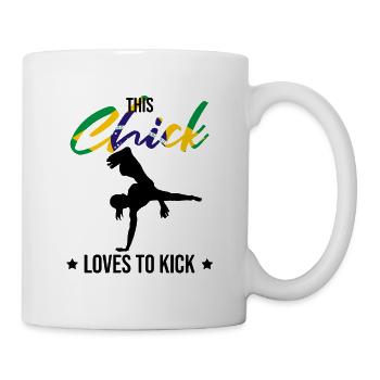 Dicton de danse afro-brésilienne pour la Capoeira - Mug blanc - blanc - Droite