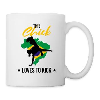 Instruments de capoeira pour la danse brésilienne - Mug blanc - blanc - Droite