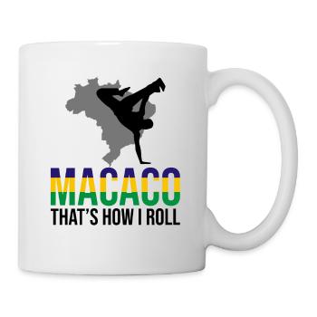 Brasilianische Kampfkunst für Capoeira Instrumente - Tasse - Weiß - Rechts