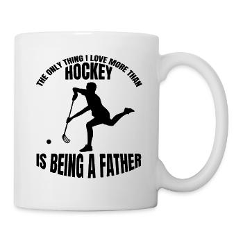 Feldhockey Hockeyspieler Vater Hockey Unihockey - Tasse - Weiß - Rechts