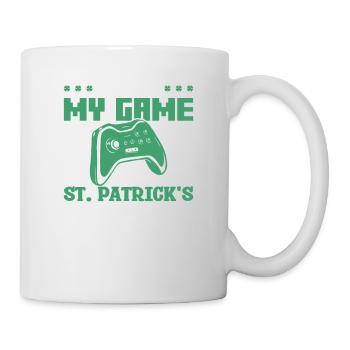J’ai mis mon jeu en pause C’est la Saint-Patrick Vidéo - Mug blanc - blanc - Droite