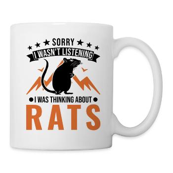 Rat Cadeau Rat Propriétaire Rat domestique - Mug blanc - blanc - Droite