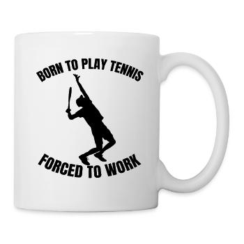 Tennisspieler Tennis Tennisverein Tennisschläger - Tasse - Weiß - Rechts