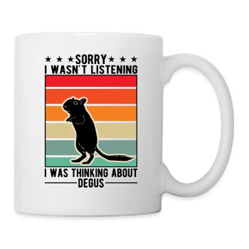Degu Cadeau Arbuste Rat Forest Degu - Mug blanc - blanc - Droite