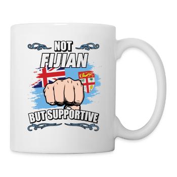 Not Fijian But Supportive Travel Tourist Fijian - Mug - white - Right