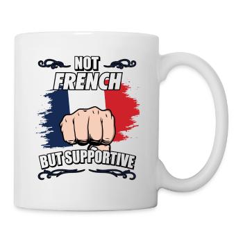Not French But Supportive Travel Tourist French - Mug - white - Right
