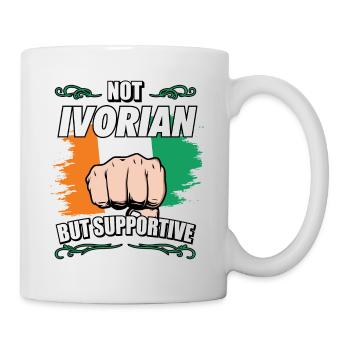 Pas ivoirien mais un touriste de voyage solidaire ivoire - Mug blanc - blanc - Droite