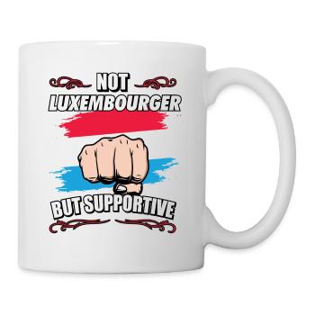Pas luxembourgeois mais un touriste de voyage favorable - Mug blanc - blanc - Droite