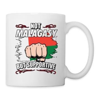 Not Malagasy But Supportive Travel Tourist - Mug - white - Right