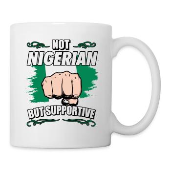 Not Nigerian But Supportive Travel Tourist - Mug - white - Right