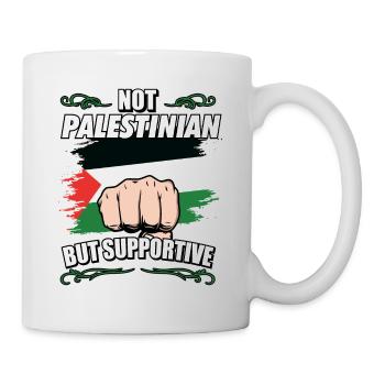 Pas palestinien mais touristique de soutien - Mug blanc - blanc - Droite