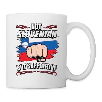 Pas slovène mais touristique de voyage de soutien - Mug blanc - blanc - Droite
