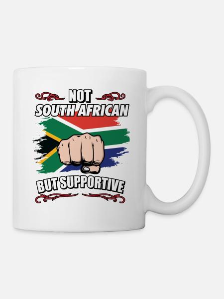 Not South African But Supportive Travel Tourist - Mug - white