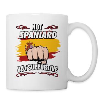 Pas espagnol mais touristique de voyage de soutien - Mug blanc - blanc - Droite