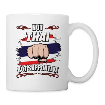 Pas thaïlandais mais soutien touristique thaïlandais - Mug blanc - blanc - Droite