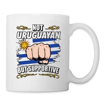 Pas uruguayen mais un touriste de voyage de soutien - Mug blanc - blanc - Droite