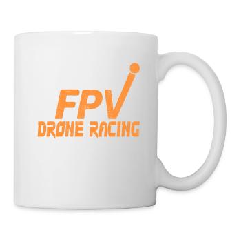 Drohne Ich mag halt einfach Drohnenpilot Drone - Tasse - Weiß - Rechts