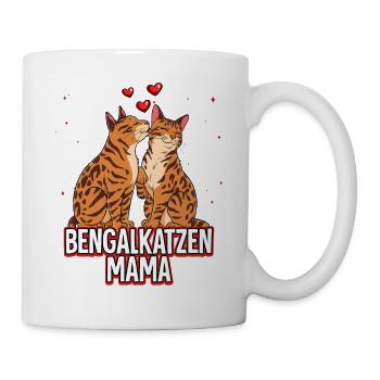 Bengalkatzen Mama - Tasse - Weiß - Rechts