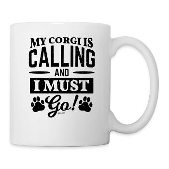 funny corgi saying for dog owners - Mug - white - Right