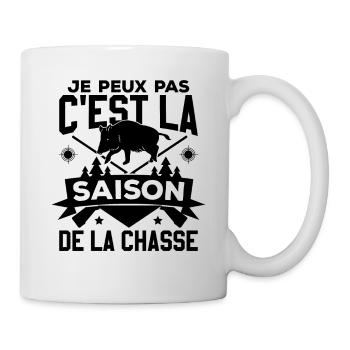 C'est La Saison De La Chasse - Mug blanc - blanc - Droite