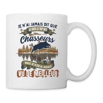 Chasseur Humour - Mug blanc - blanc - Droite
