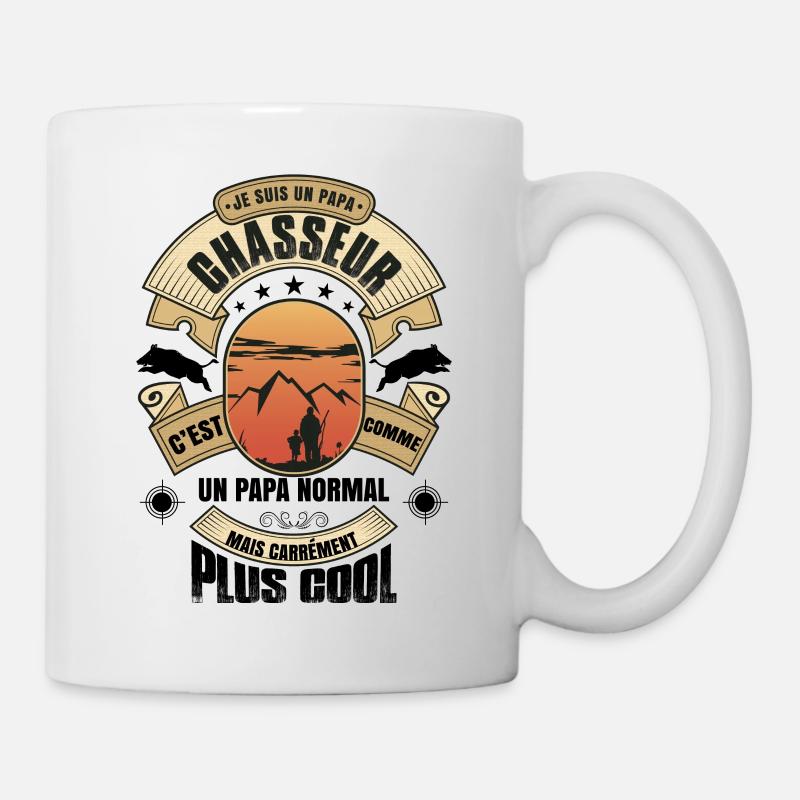 Je Suis Un Papa Chasseur - Mug blanc - blanc