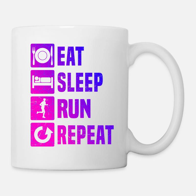 Course à pied Course à pied Course à pied Course à pied Jogging Course Jogging Course Hommes Jogging Race - Mug blanc - blanc