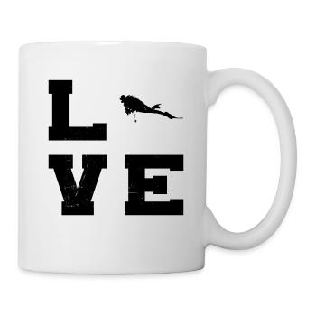Plongeur Plongée sous-marine Plongée libre Femmes Plongée - Mug blanc - blanc - Droite