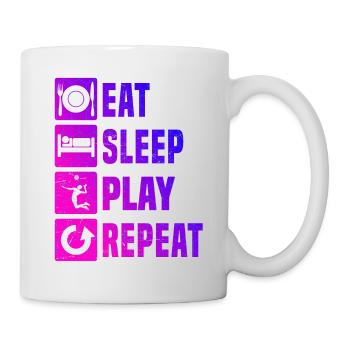 Volleyball Volleyball Volleyball masculin - Mug blanc - blanc - Droite