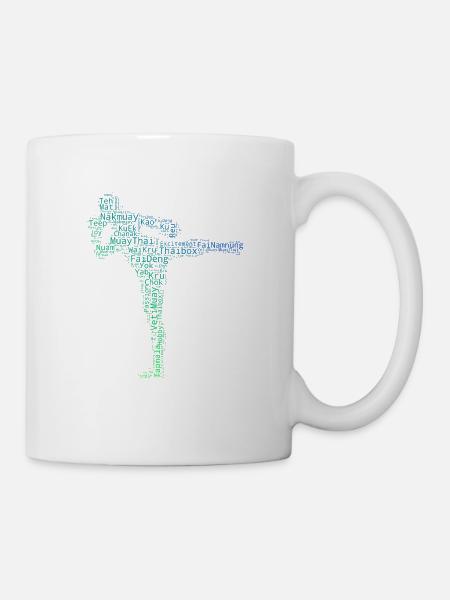 Thaiboxen Thaiboxing Muay Thai Herren Thaiboxer - Tasse - Weiß