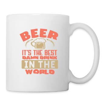BEER IT IS THE BEST DAMN DRINK IN THE WORLD - Mug - white - Right