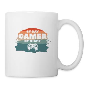 Cardiologue de jour Joueur de nuit Cardiologie - Mug blanc - blanc - Droite
