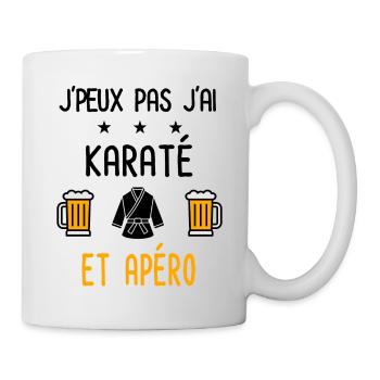 J'peux pas j'ai karaté karategi apéro - Mug blanc - blanc - Droite