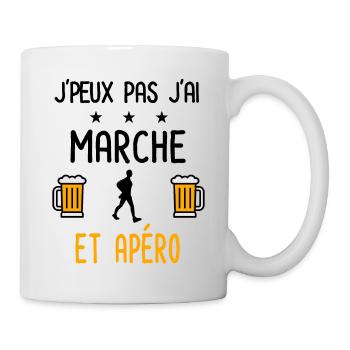 J'peux pas j'ai marche apéro - Mug blanc - blanc - Droite