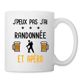 J'peux pas j'ai randonnée apéro - Mug blanc - blanc - Droite