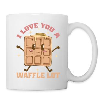 I Love You A Waffle Lot 4 - Tasse - Weiß - Rechts