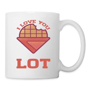 I Love You A Waffle Lot 5 - Tasse - Weiß - Rechts