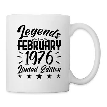 Naissance En Février 1976. Cadeau d'anniversaire. - Mug blanc - blanc - Droite