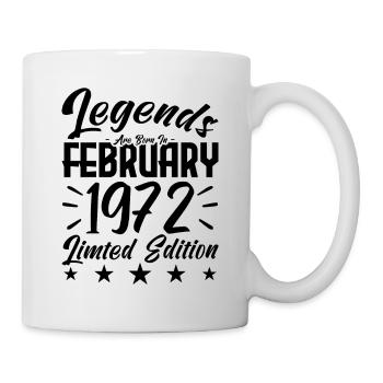 Naissance En Février 1972. Cadeau d'anniversaire. - Mug blanc - blanc - Droite