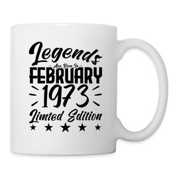Naissance En Février 1973. Cadeau d'anniversaire. - Mug blanc - blanc - Droite