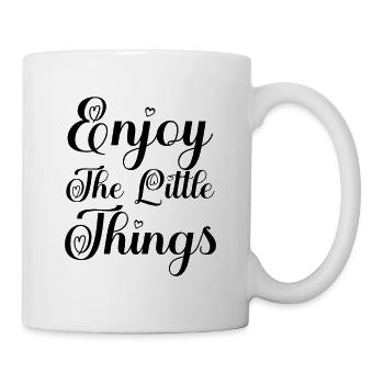 Enjoy The Little Things. - Mug blanc - blanc - Droite