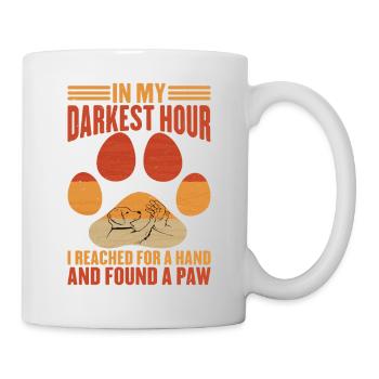 J’ai pris une main et j’ai trouvé une patte 6 - Mug blanc - blanc - Droite