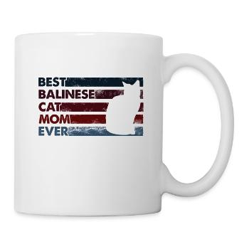 Beste Mutter Aller Zeiten - Balinesische Katze - Tasse - Weiß - Rechts
